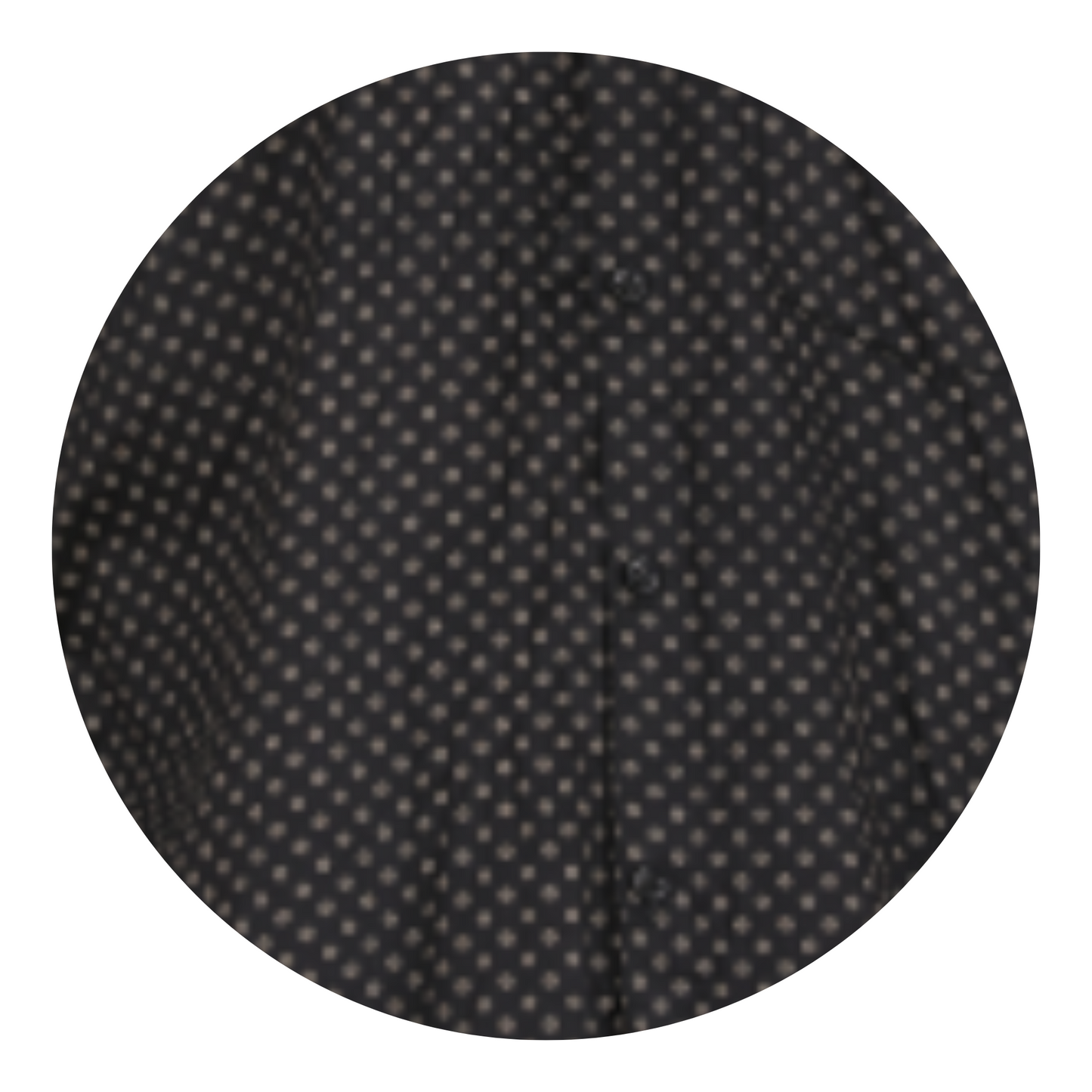 Polished Perfection: Printed Black Shirt with Dot Design