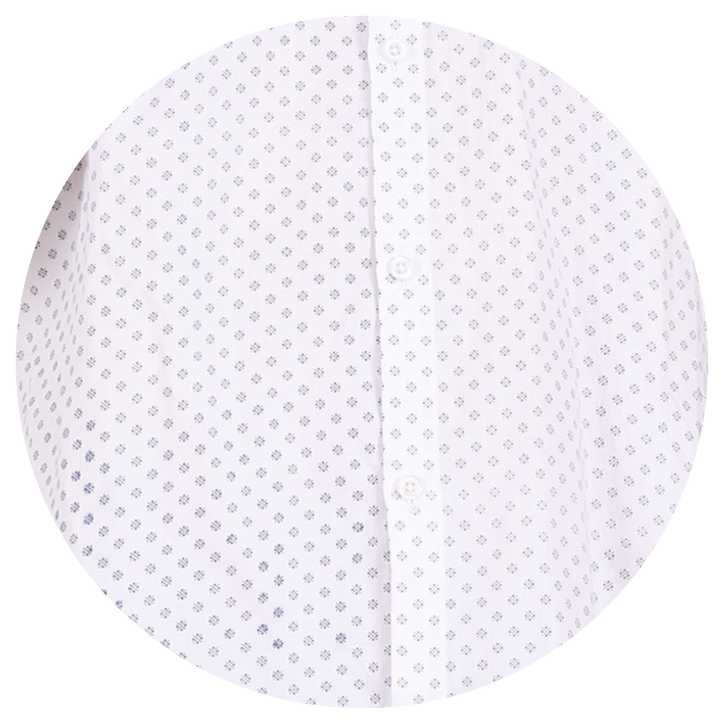 Classic Vibes: Printed White Shirt with Polka Pattern | Men's Fashion