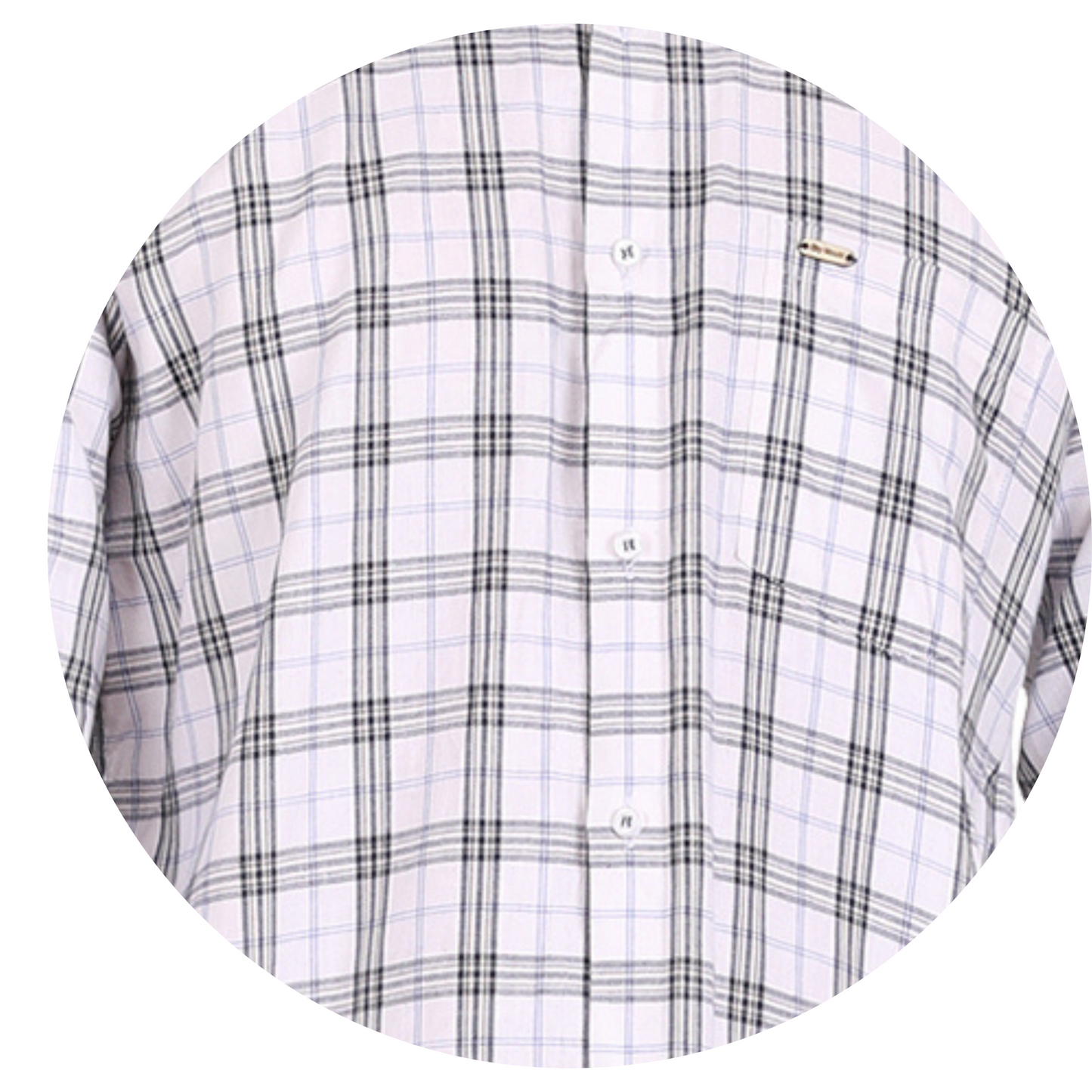 Classic Checkered Elegance: Timeless White Shirt for Men