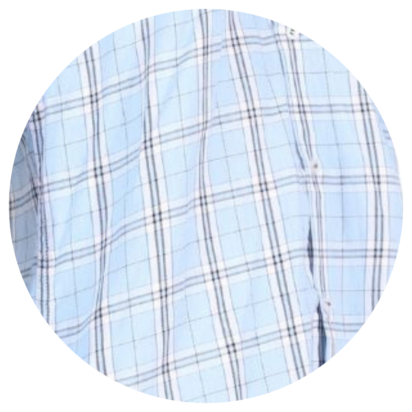 Blue Elegance: Printed Shirt with Classic Check Design | Men's Fashion