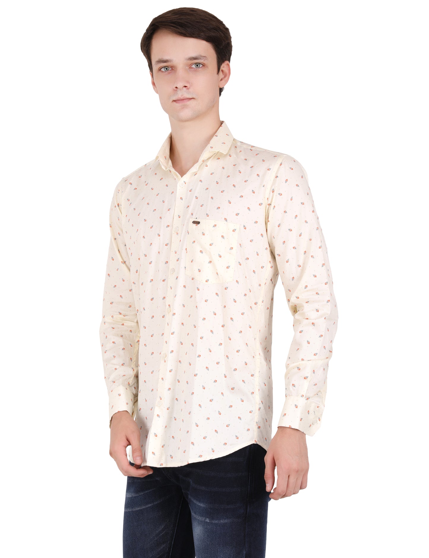 Vibrant Printed Yellow Shirt - Trendy Men's Fashion | Shop Now