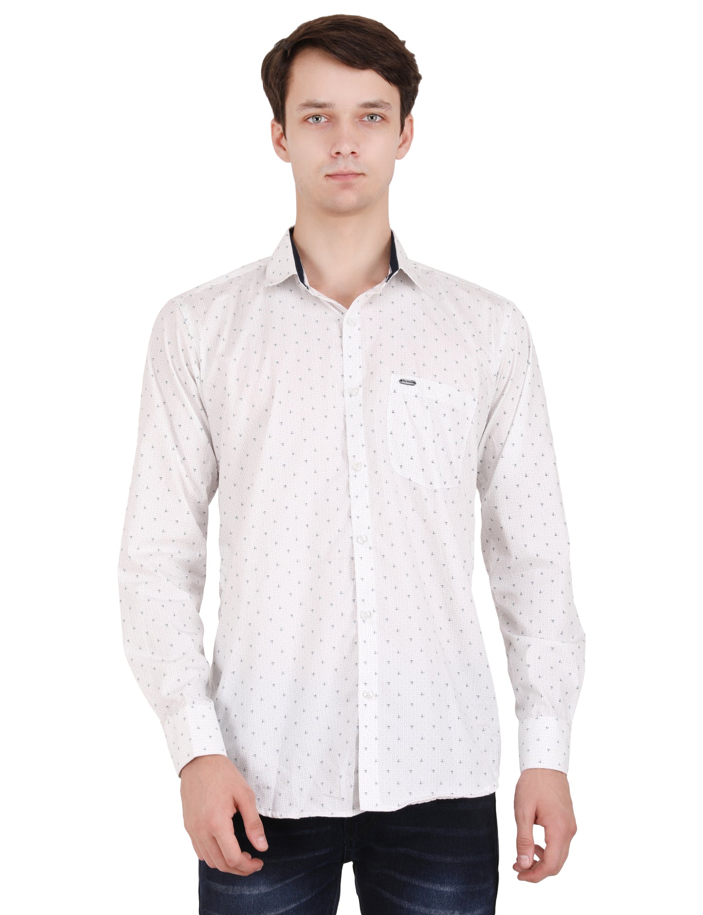 Classic Printed White Shirt for Timeless Style | Shop Men's Fashion Online